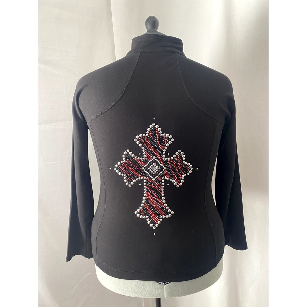 Christine Alexander Black Studded Jacket Size 2x xxl